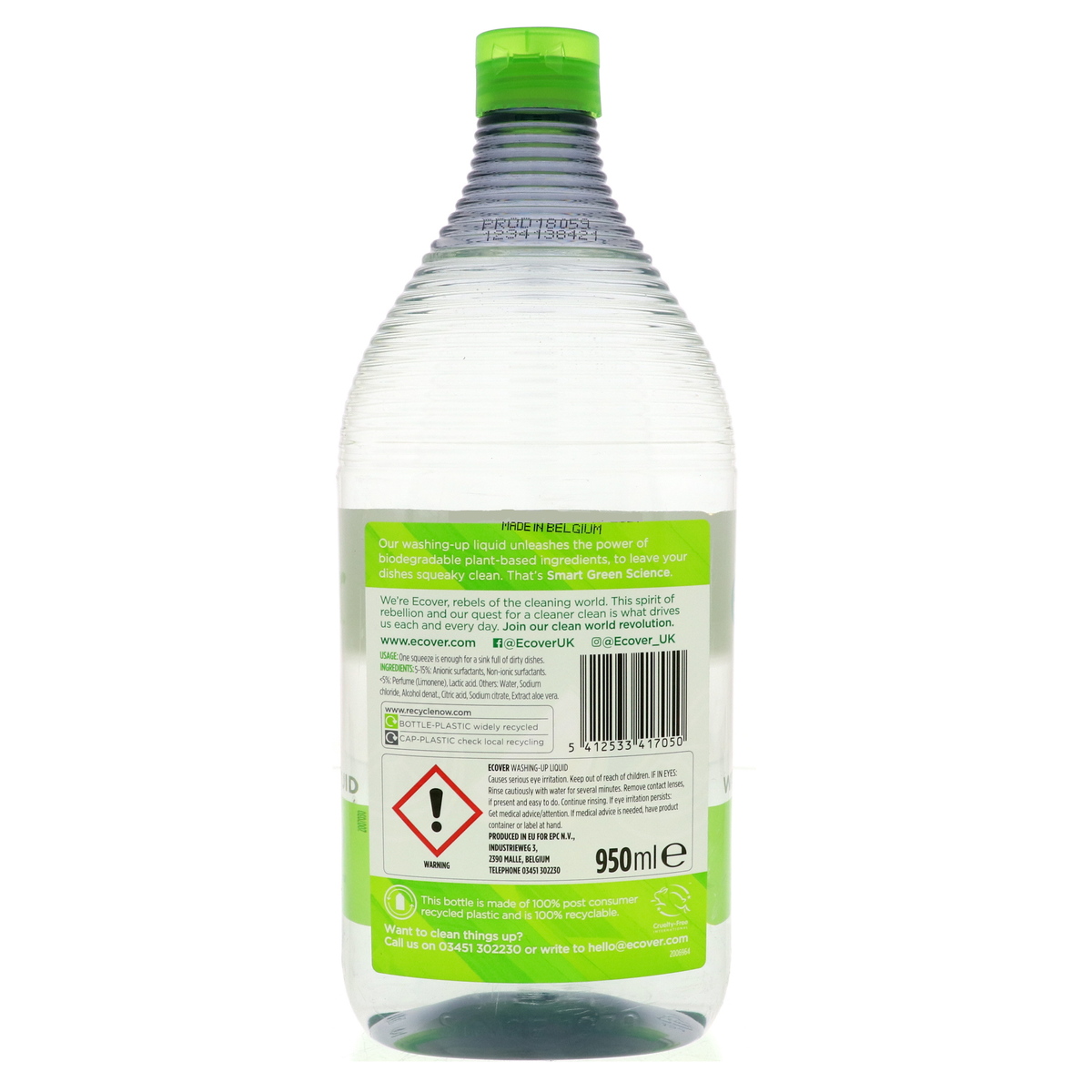 Ecover Washing Up Liquid Lemon & Aloe Vera 950ml